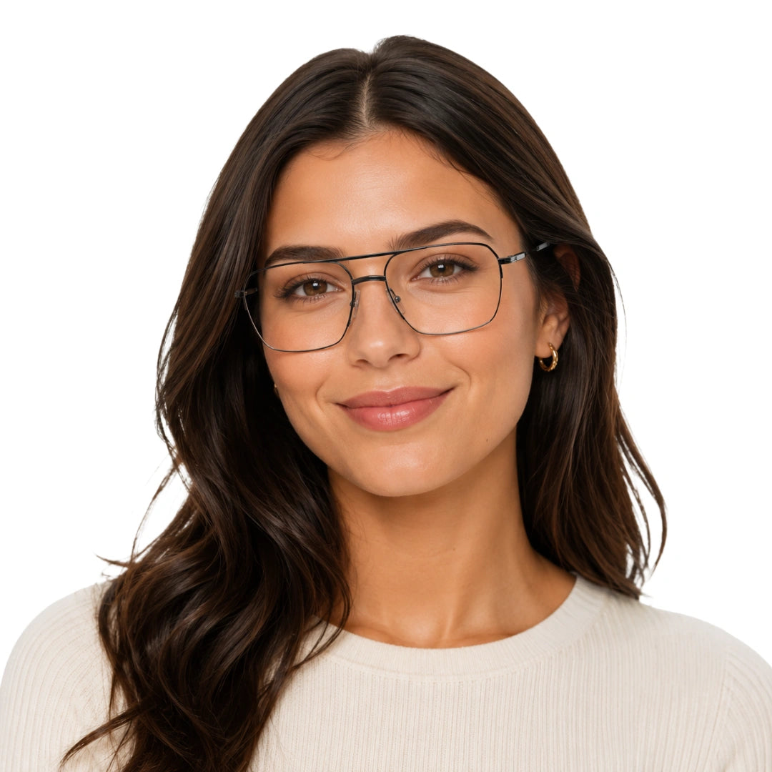 Zoe Miller ICN 3636 | Minimalist Semi-Rimless Prescription Eyeglasses-zoom-8
