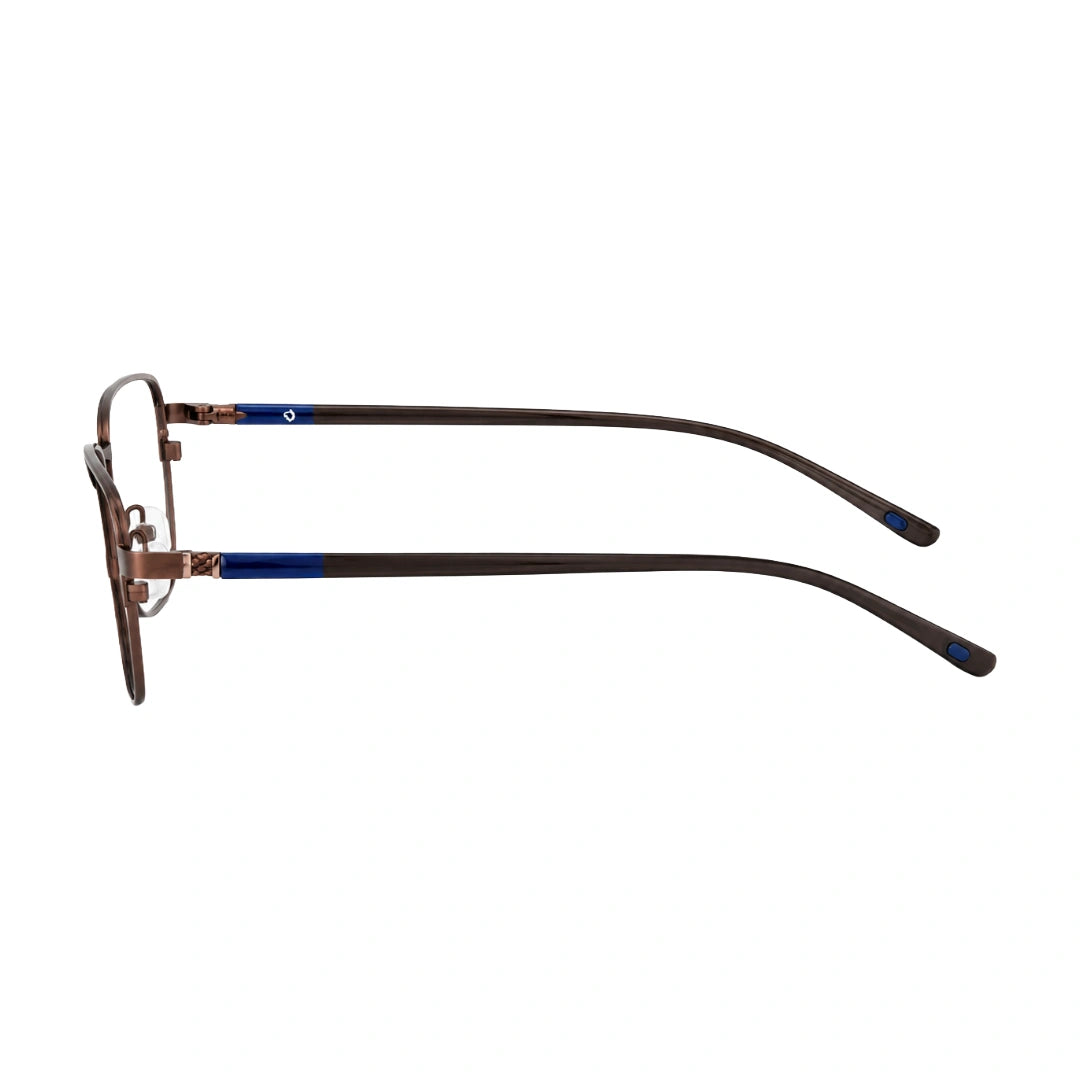 ICN 3653 Frame zoe miller iconic collection in copper, side profile view