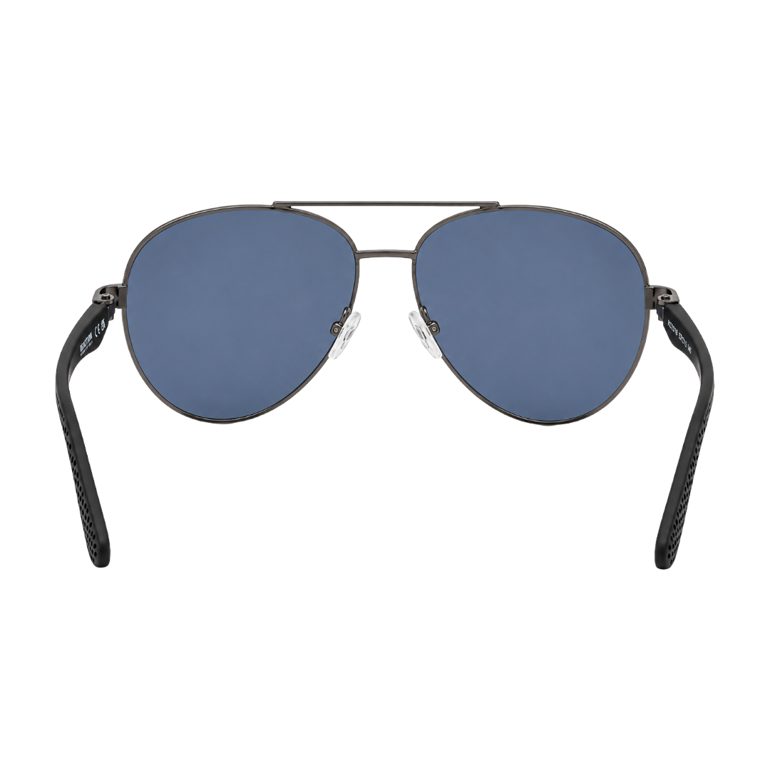 Kenneth Cole Reaction KC1318 Sunglasses – Gunmetal Aviator with Blue Lenses-zoom-4