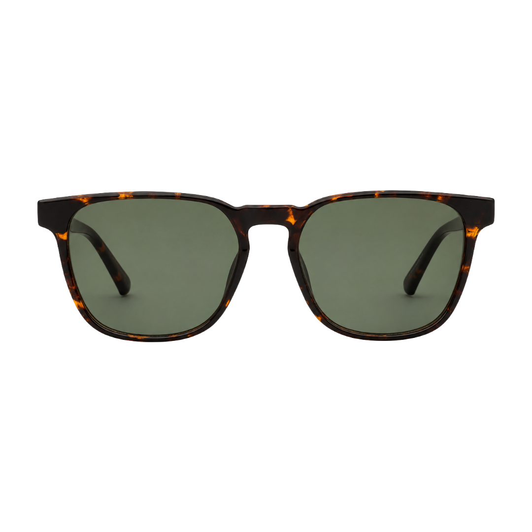 Kenneth Cole Reaction KC1414 Sunglasses – Dark Havana Frame with Green Lenses