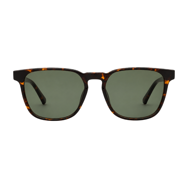 Kenneth Cole Reaction KC1414 Sunglasses – Dark Havana Frame with Green Lenses-zoom-