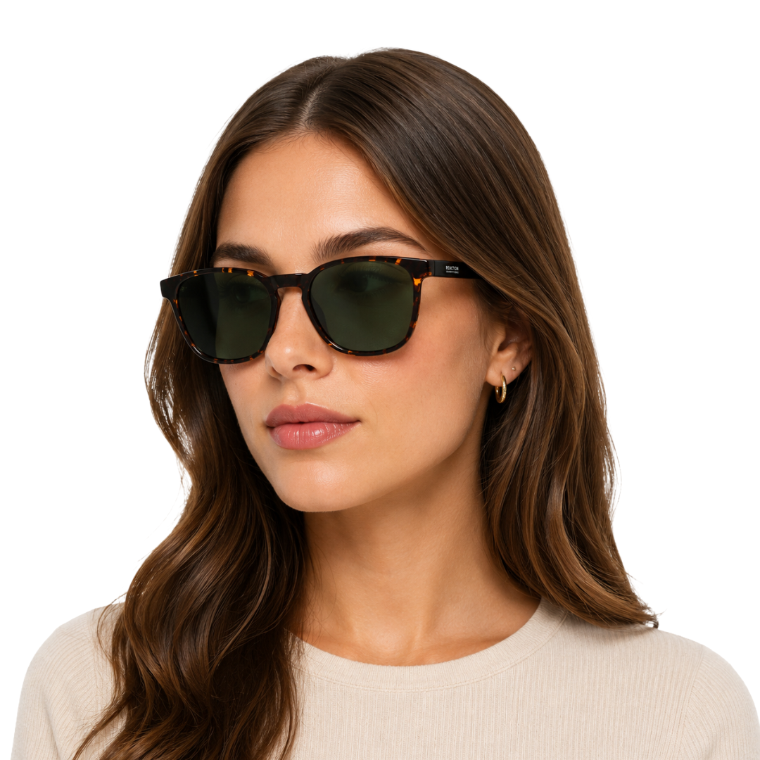 Kenneth Cole Reaction KC1414 Sunglasses – Dark Havana Frame with Green Lenses-zoom-6
