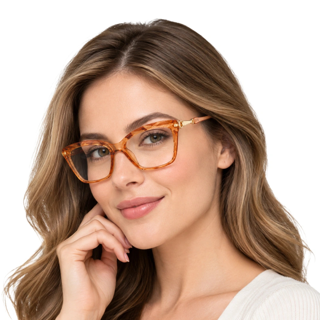 LENSMAKE | Distinctive Cat-Eye Reading Glasses with Hard Case-zoom-24
