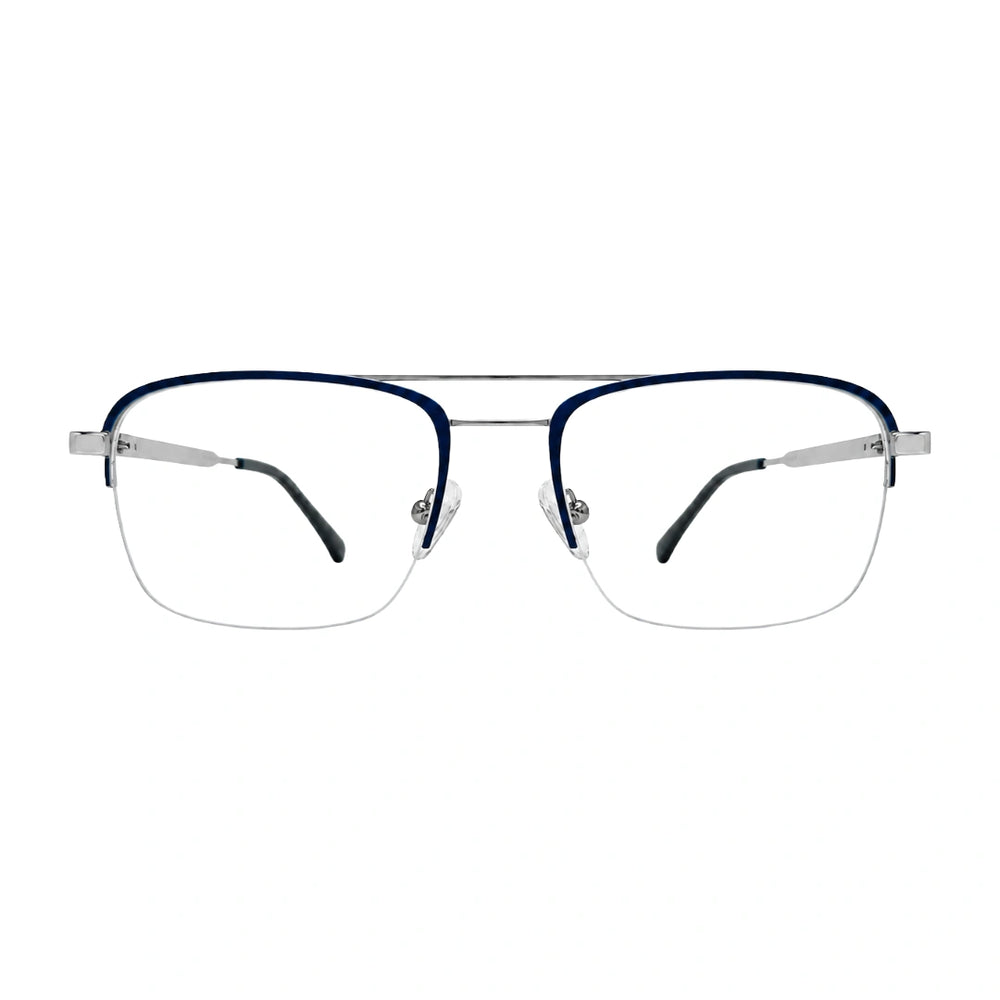 Zoe Miller LUX7576 | Double Bridge Half-Rim Eyeglasses