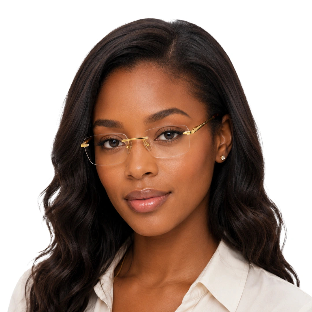 Zoe Miller LUX7598 | Executive Frameless Eyeglasses-8