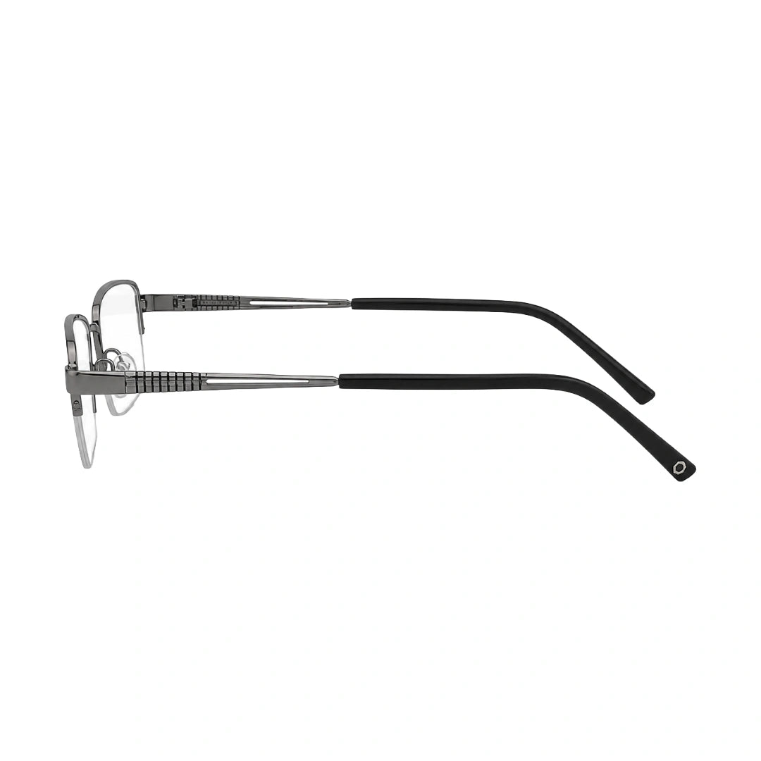 Zoe Miller LUX7614 – Half-Rim Rectangular Metal Eyeglasses | Lightweight Frame for Men & Women-zoom-3