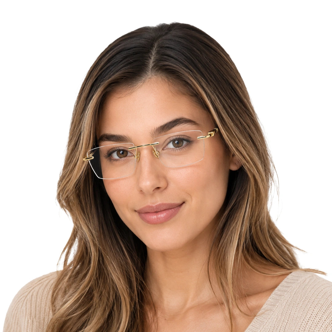 Zoe Miller LUX7618 | Refined Frameless Prescription Eyeglasses-zoom-6