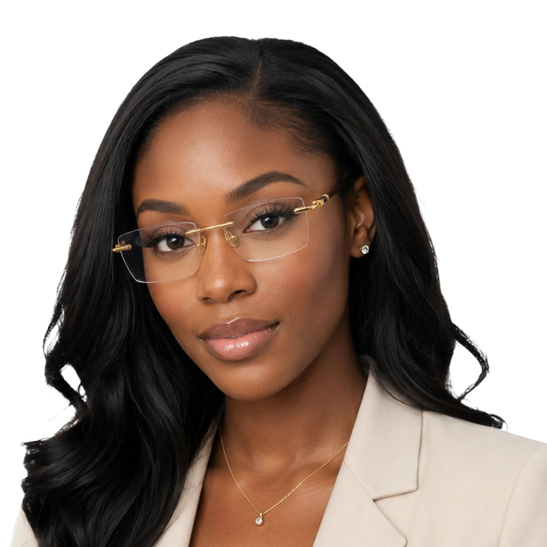 Zoe Miller LUX7618 | Refined Frameless Prescription Eyeglasses-8