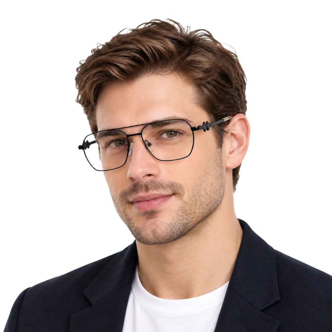 Zoe Miller LUX7623 | Premium Geometric Prescription Eyeglasses with Sun Clip-zoom-20