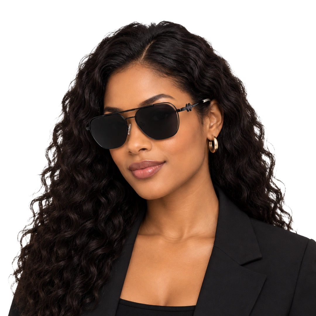 Zoe Miller LUX7623 | Premium Geometric Prescription Eyeglasses with Sun Clip-17