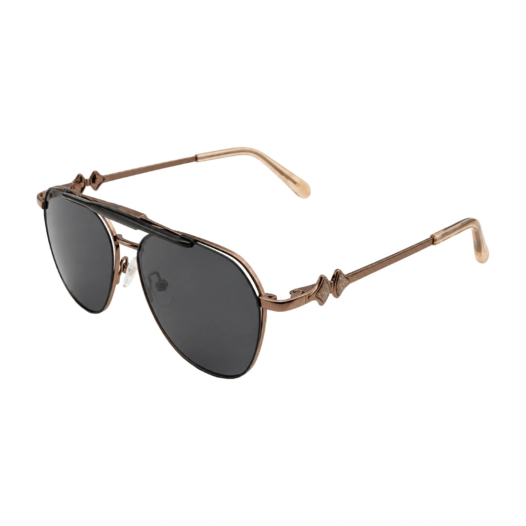 Zoe Miller LUX7623 | Premium Geometric Prescription Eyeglasses with Sun Clip-zoom-33