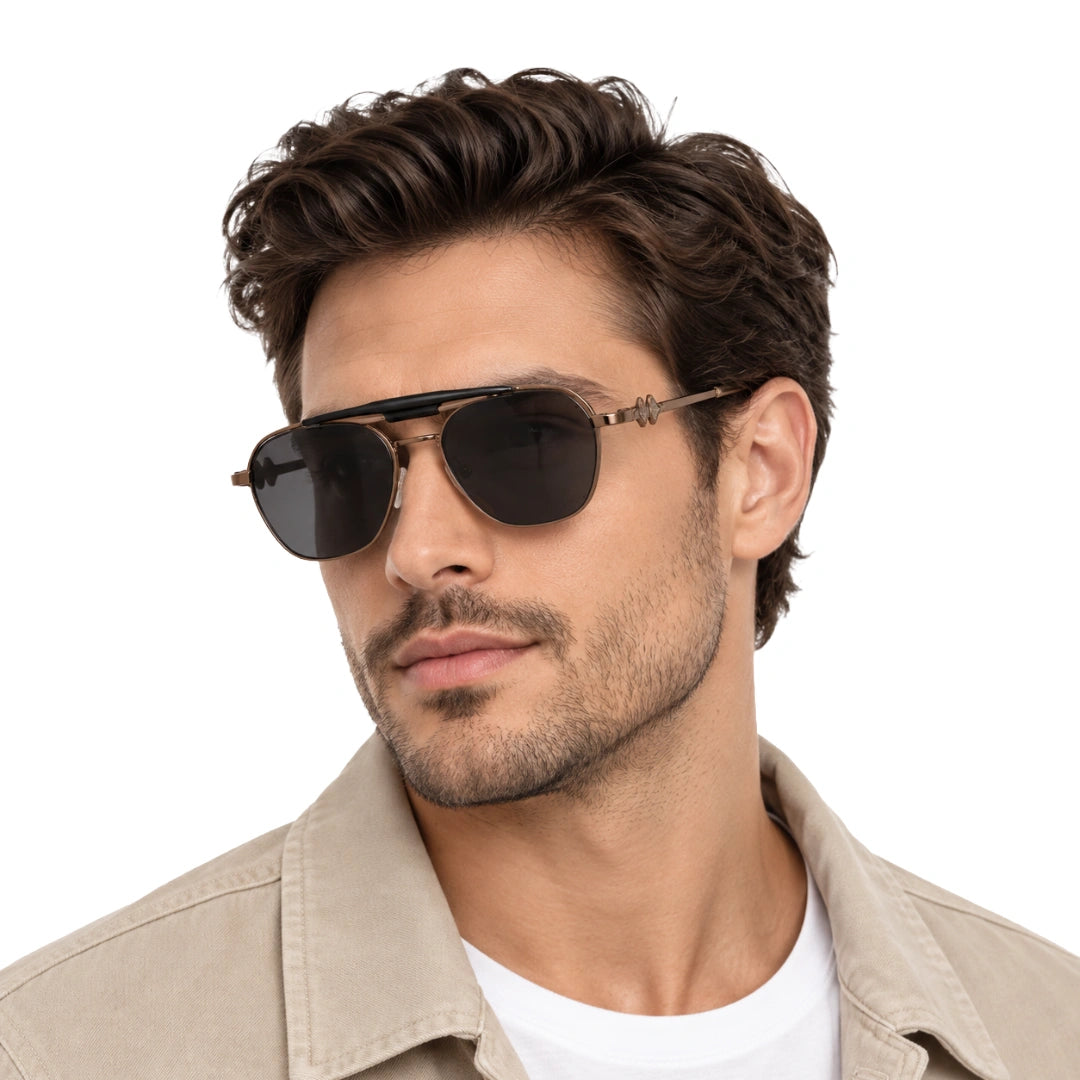 Zoe Miller LUX7623 | Premium Geometric Prescription Eyeglasses with Sun Clip-zoom-38