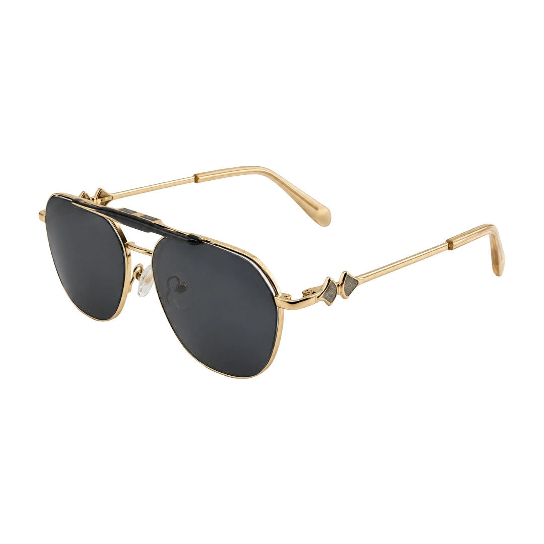 Zoe Miller LUX7623 | Premium Geometric Prescription Eyeglasses with Sun Clip-zoom-3