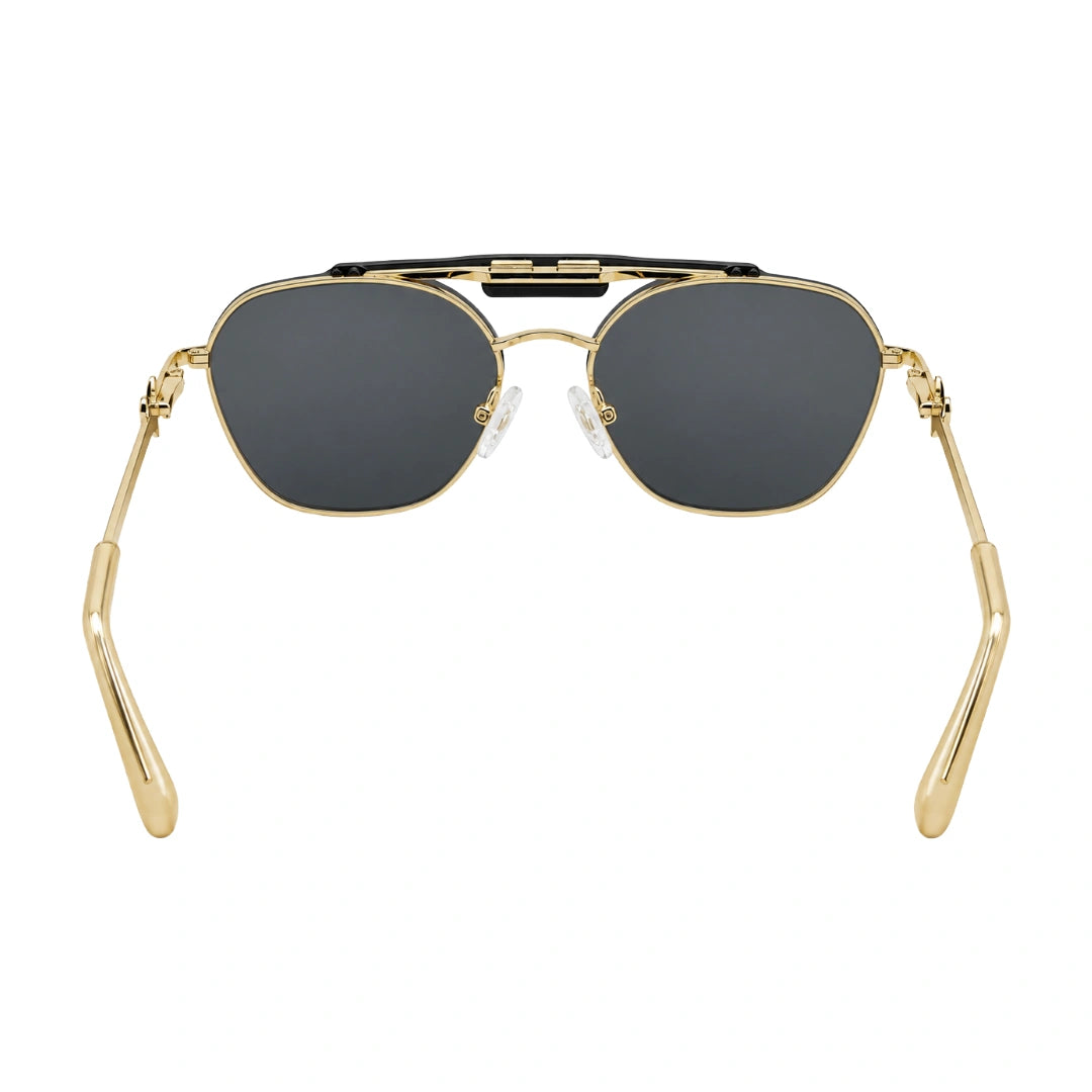 Zoe Miller LUX7623 | Premium Geometric Prescription Eyeglasses with Sun Clip-5