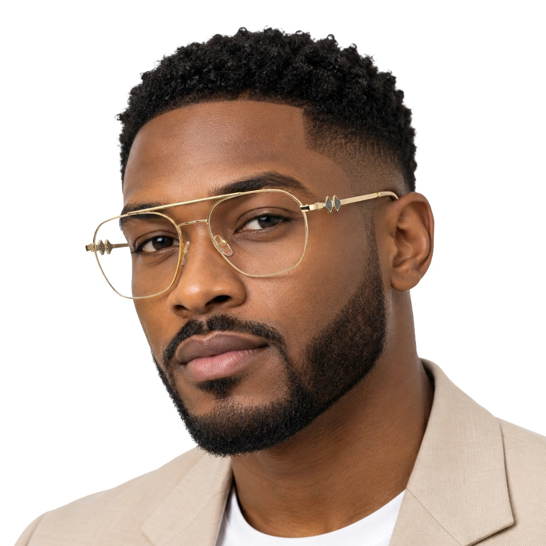 Zoe Miller LUX7623 | Premium Geometric Prescription Eyeglasses with Sun Clip-8