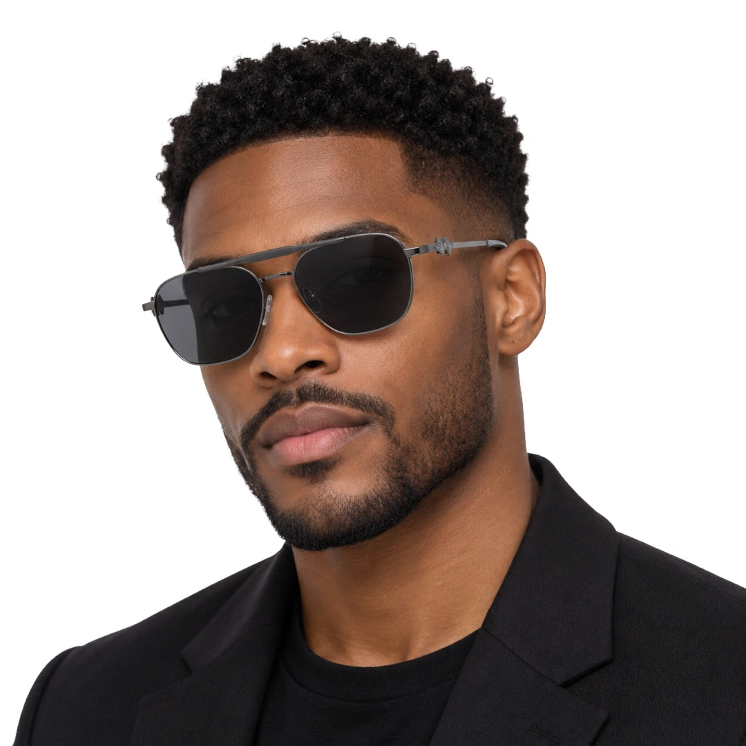 Zoe Miller LUX7623 | Premium Geometric Prescription Eyeglasses with Sun Clip-zoom-30