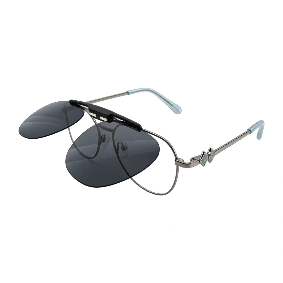 Zoe Miller LUX7623 | Premium Geometric Prescription Eyeglasses with Sun Clip-zoom-22