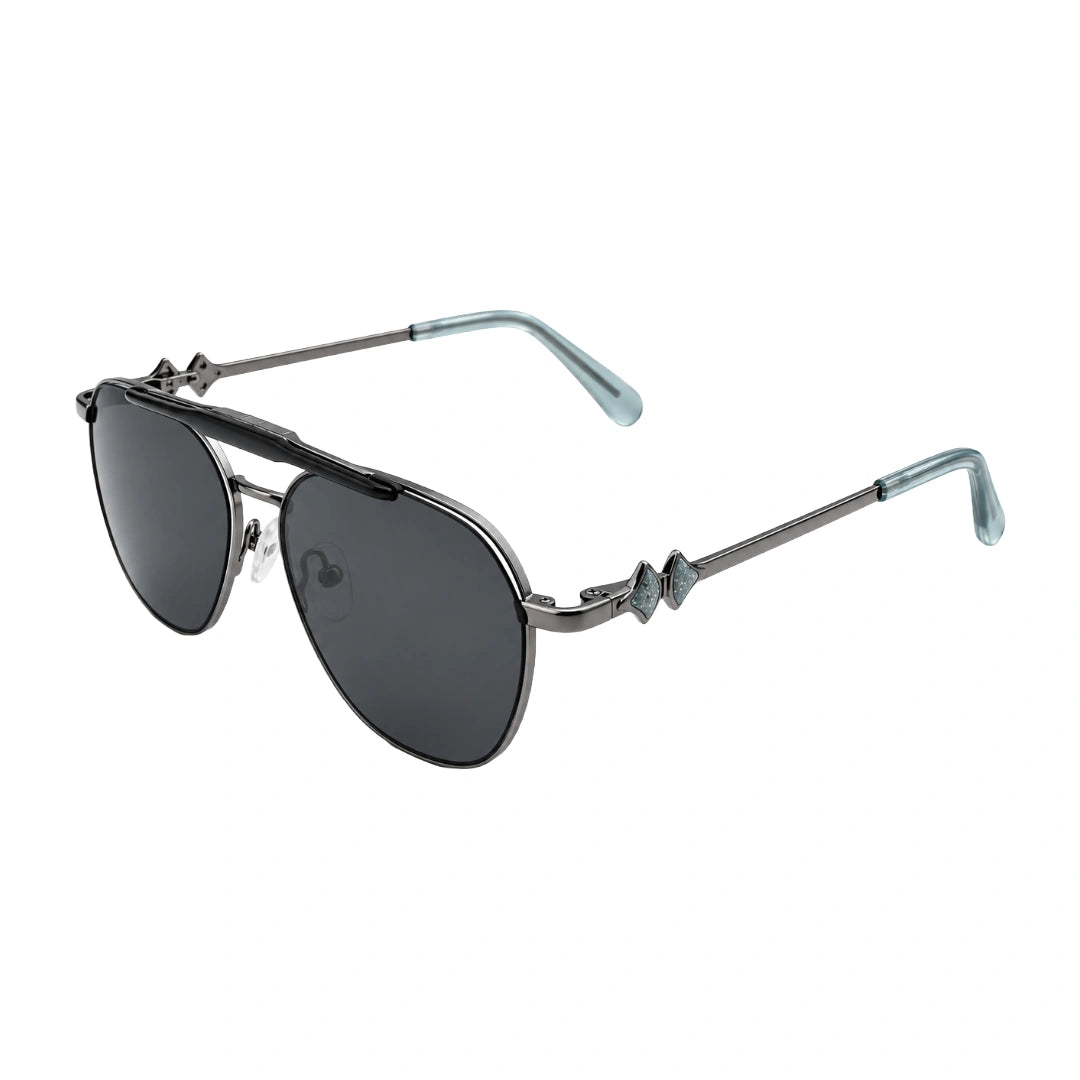 Zoe Miller LUX7623 | Premium Geometric Prescription Eyeglasses with Sun Clip-24