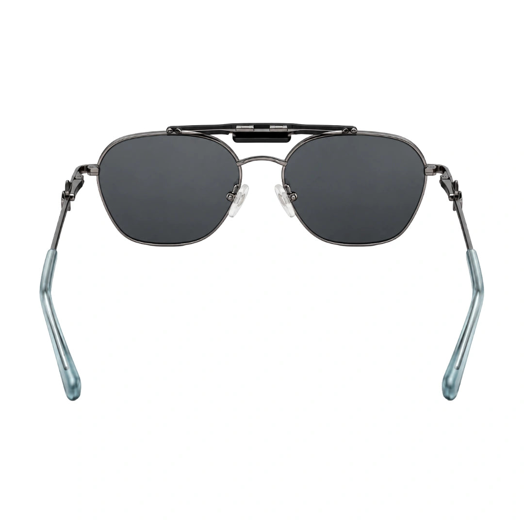 Zoe Miller LUX7623 | Premium Geometric Prescription Eyeglasses with Sun Clip-zoom-25