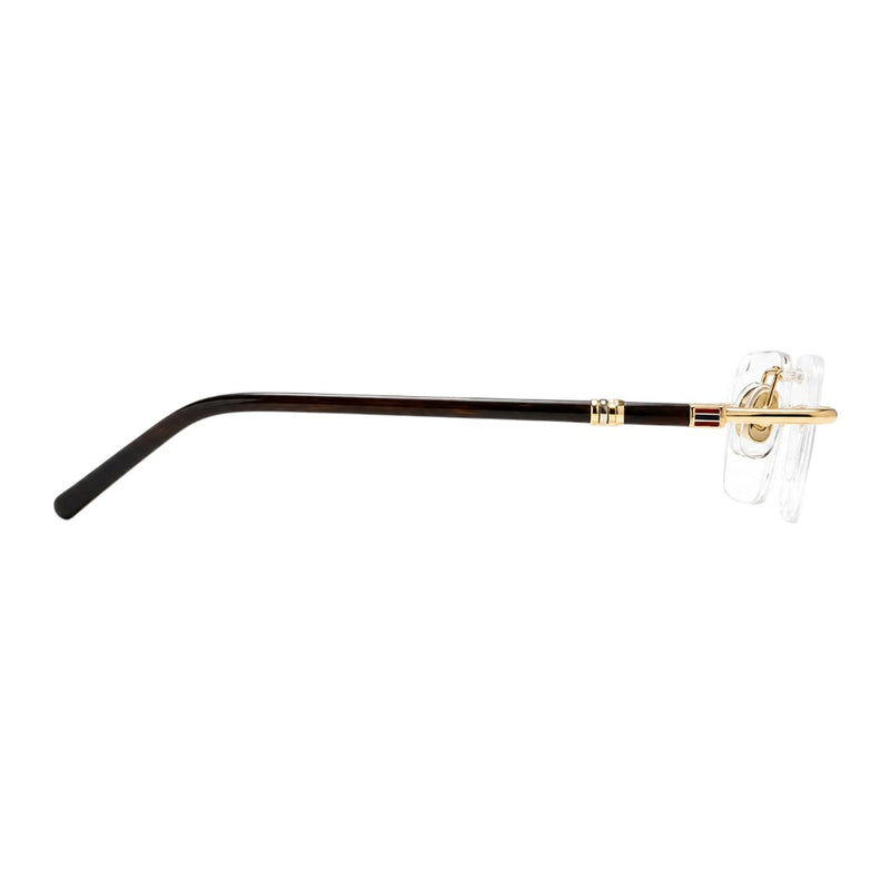 Luxury Collection Prestige Gold Rectangle Eyeglasses LUX 7618-zoom-