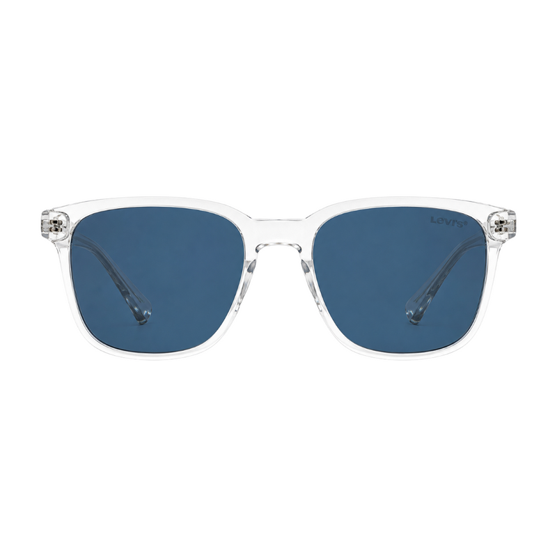 Levi's LV 5030 Sunglasses – Crystal Clear Frame with Blue Lenses-zoom-
