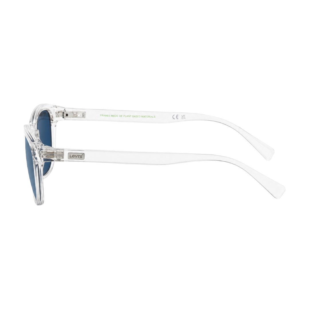 Levi's LV 5030 Sunglasses – Crystal Clear Frame with Blue Lenses-zoom-3
