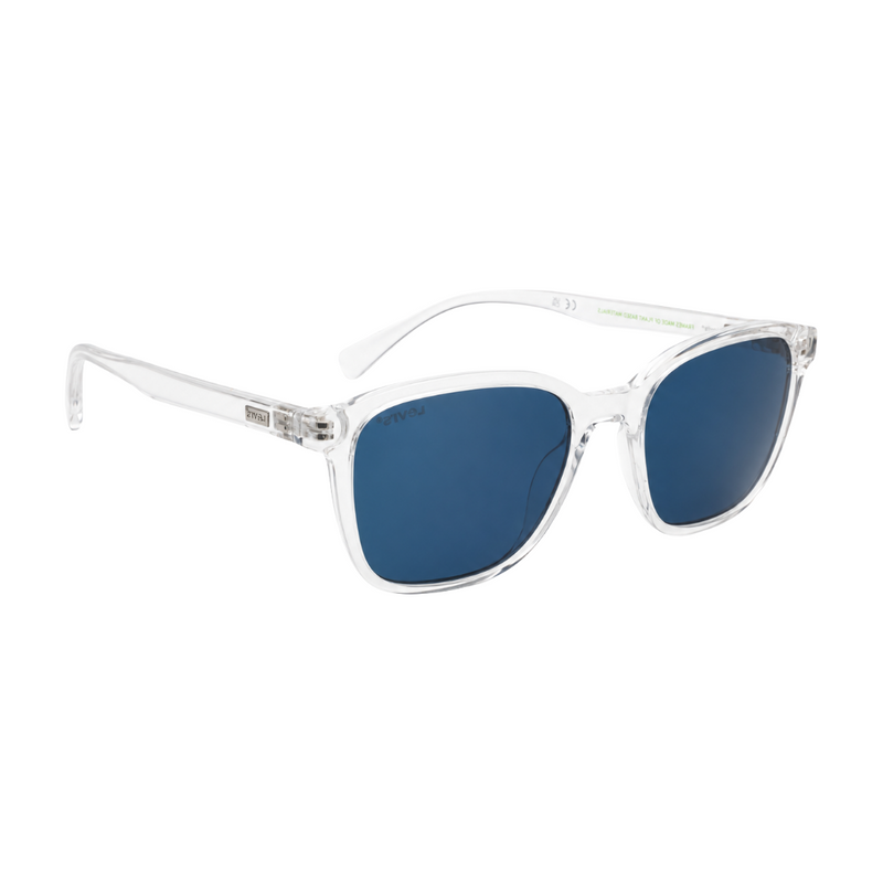 Levi's LV 5030 Sunglasses – Crystal Clear Frame with Blue Lenses-zoom-