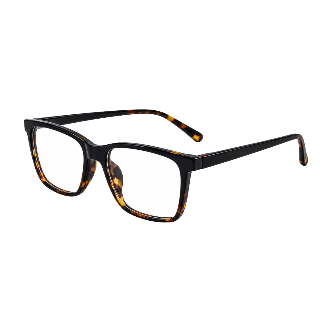 OS JJ Frame 3247 – Oversized Square Full-Rim Prescription Eyeglasses