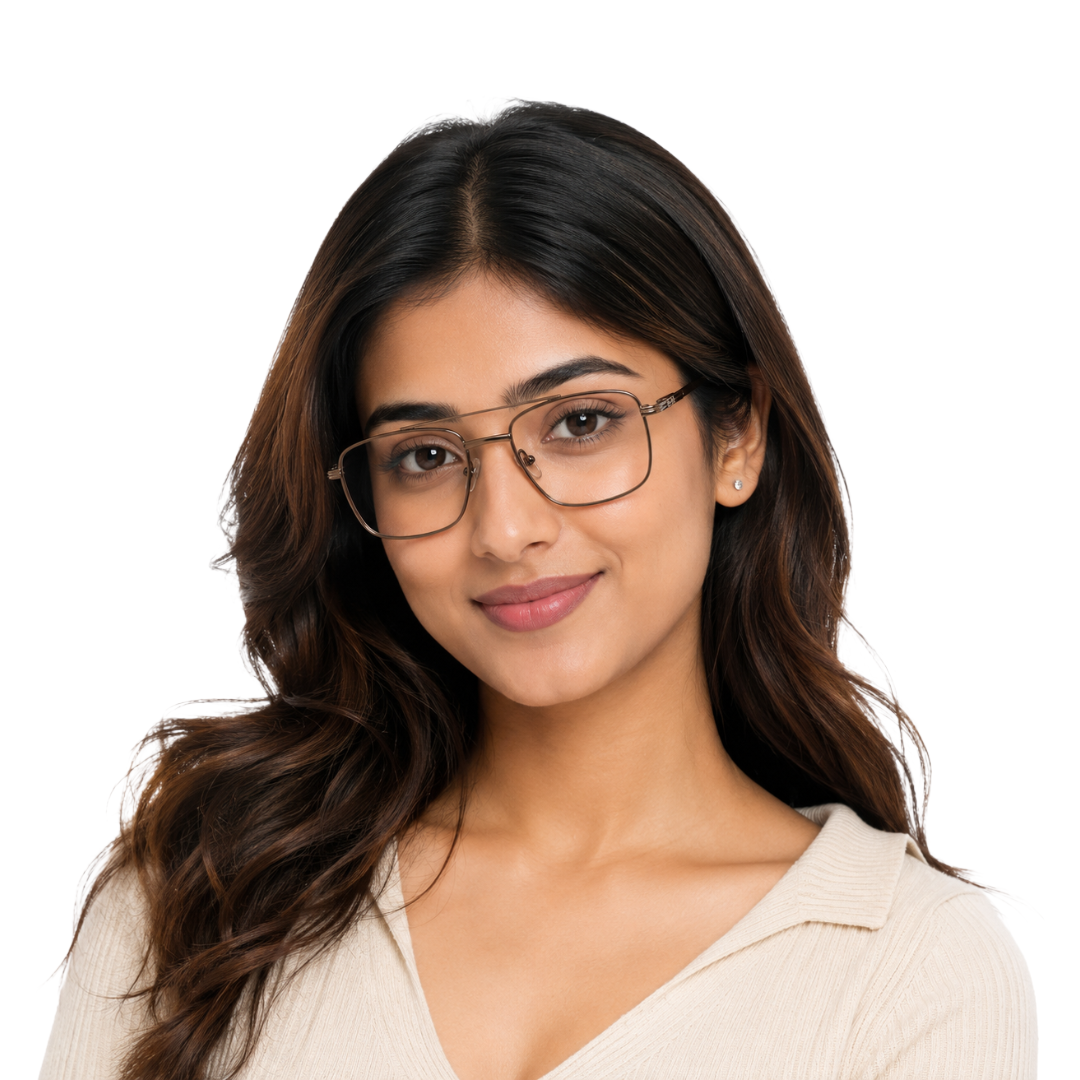 OS ACL Genre 8002 | Aviator-Square Prescription Eyeglasses-zoom-8