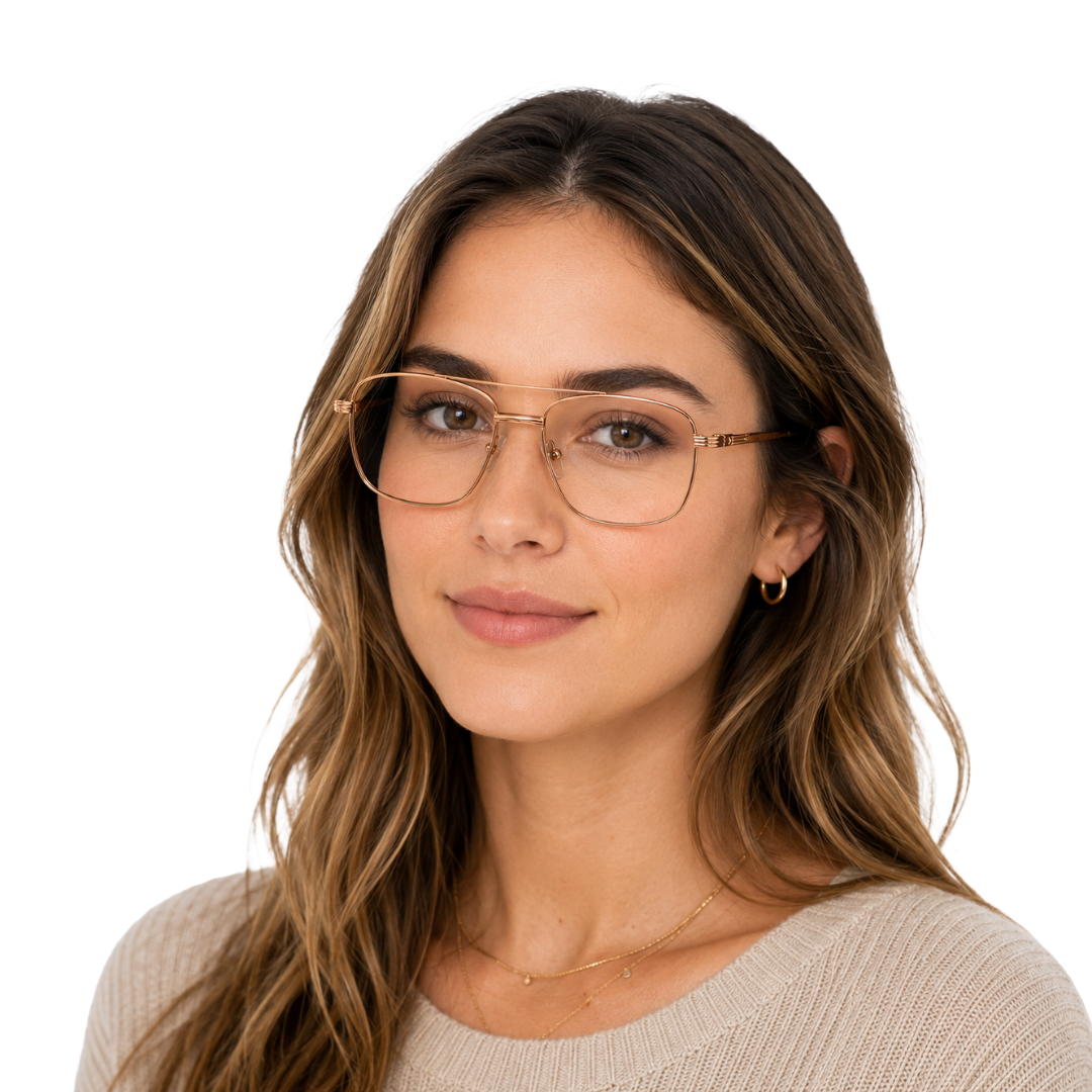 OS ACL Genre 8002 | Aviator-Square Prescription Eyeglasses-zoom-15
