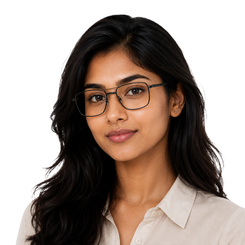 OS ACL Genre 8002 | Aviator-Square Prescription Eyeglasses-zoom-