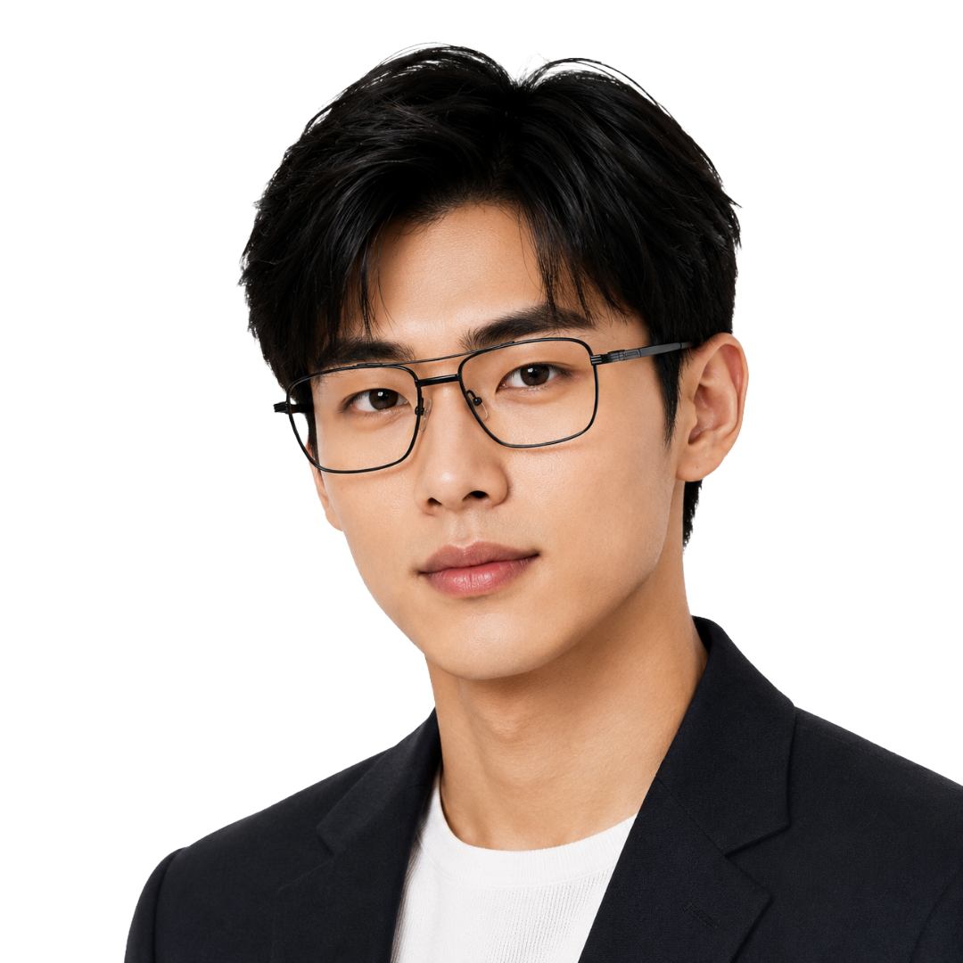 OS ACL Genre 8002 | Aviator-Square Prescription Eyeglasses-zoom-27