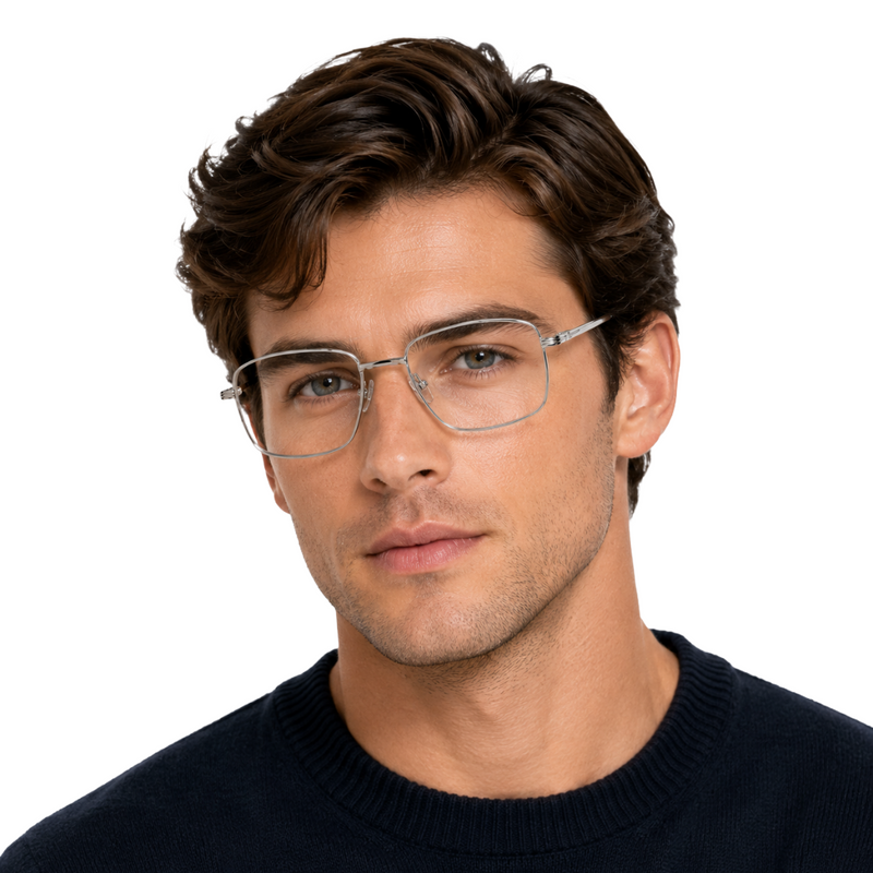 OS ACL Genre 8002 | Aviator-Square Prescription Eyeglasses-zoom-
