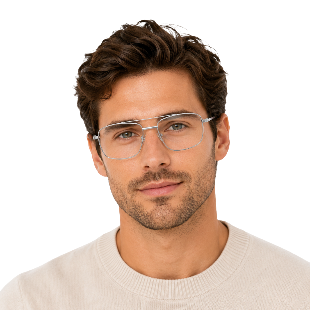 OS ACL Genre 8002 | Aviator-Square Prescription Eyeglasses-zoom-33