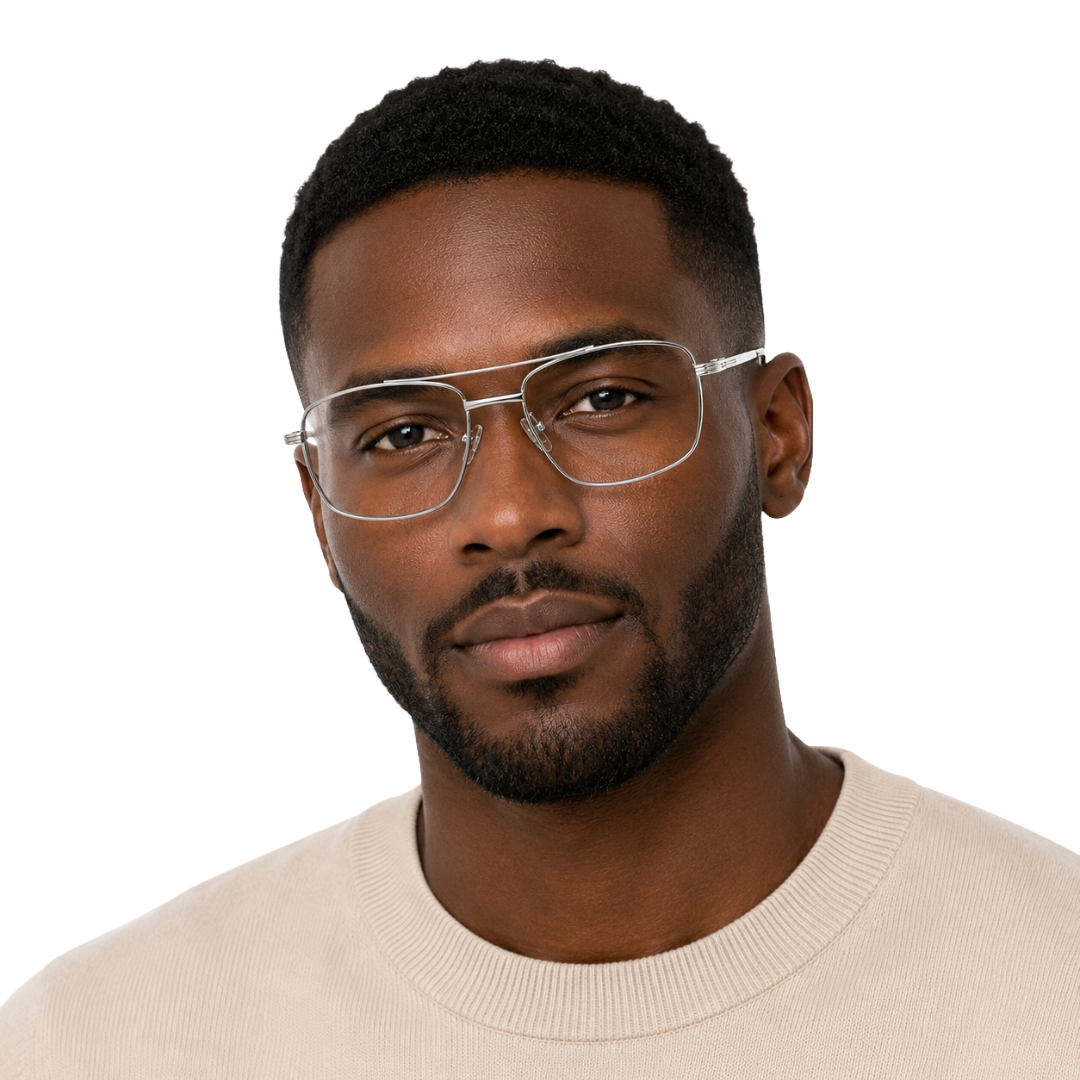 OS ACL Genre 8002 | Aviator-Square Prescription Eyeglasses-36