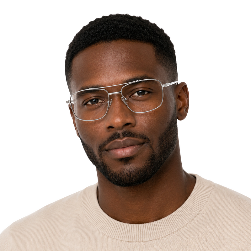OS ACL Genre 8002 | Aviator-Square Prescription Eyeglasses-zoom-
