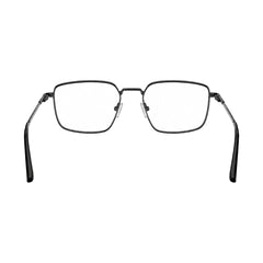 OS ACL Genre 8003 square prescription eyeglasses in gunmetal and black, rear view