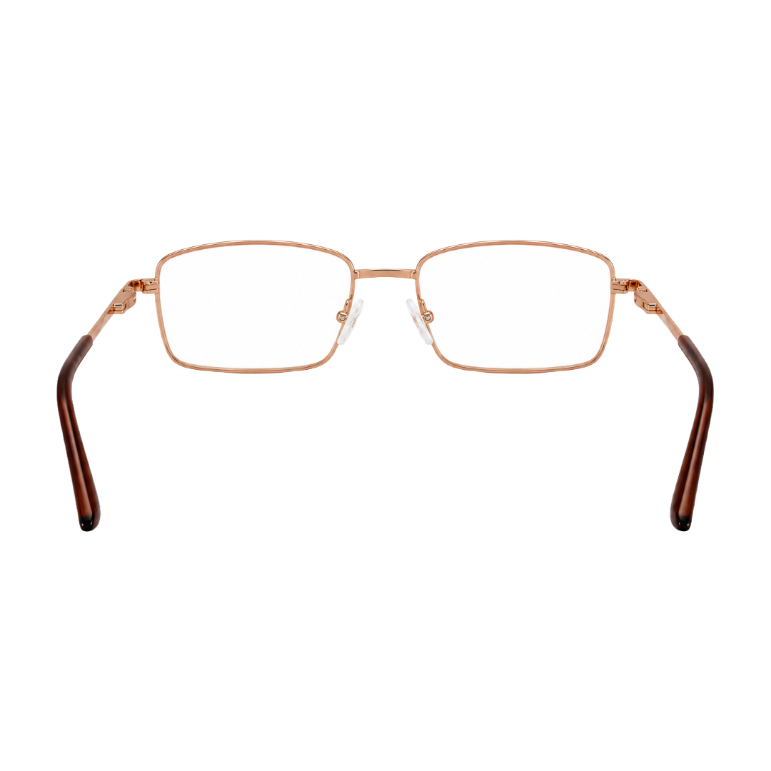 OS ACL Genre 8005 | Classic Rectangular Metal Prescription Eyeglasses-40