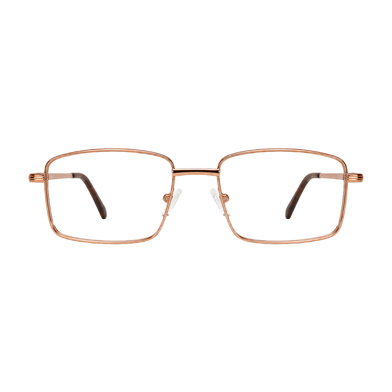 OS ACL Genre 8005 | Classic Rectangular Metal Prescription Eyeglasses-zoom-