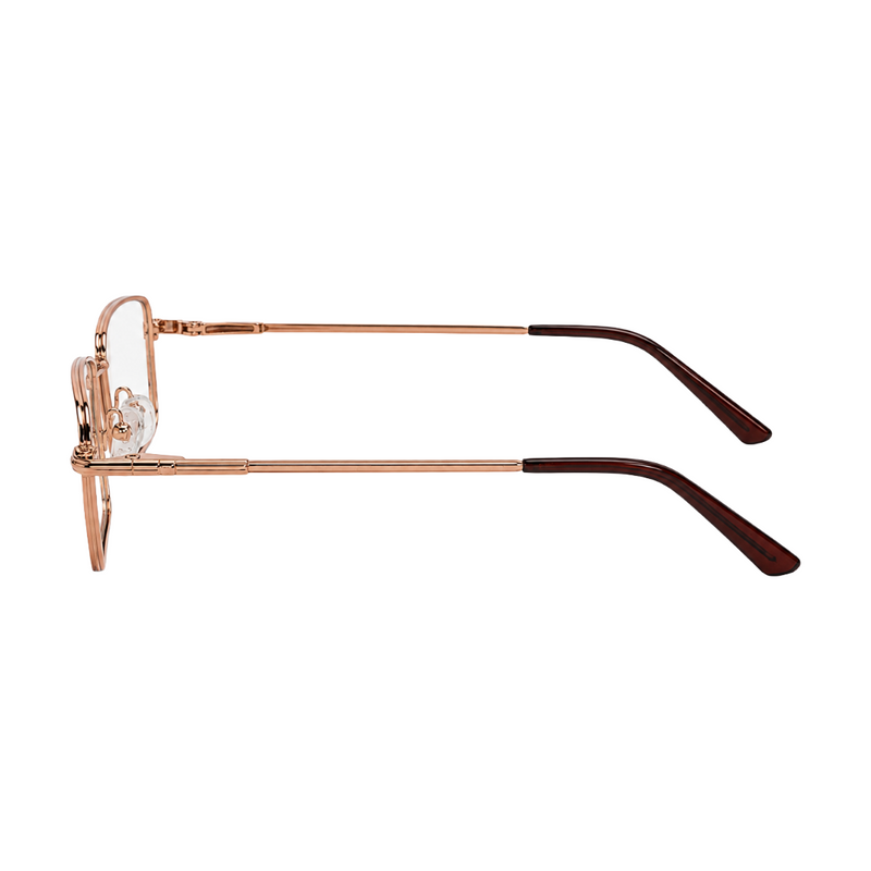 OS ACL Genre 8005 | Classic Rectangular Metal Prescription Eyeglasses-zoom-