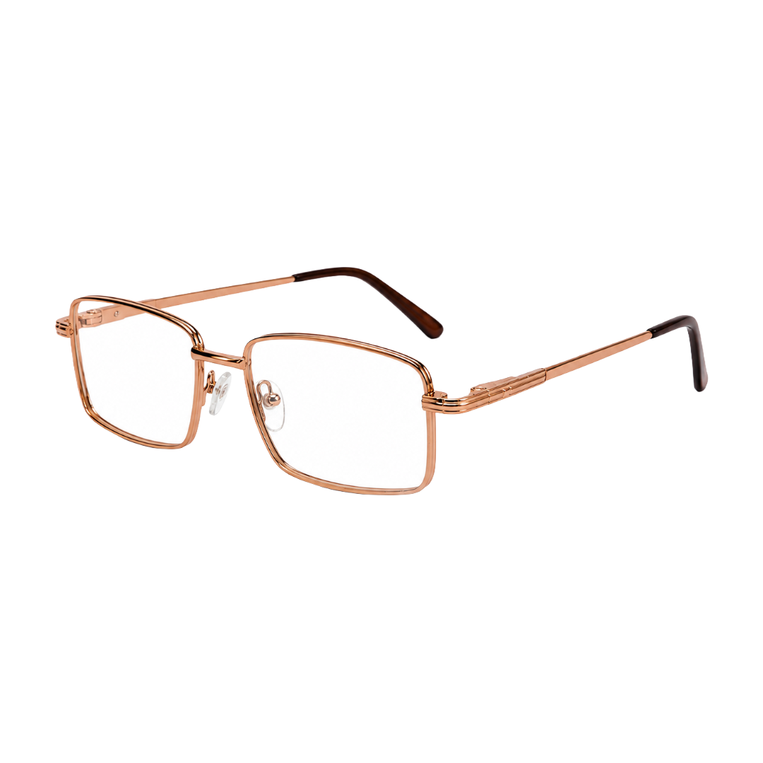 OS ACL Genre 8005 | Classic Rectangular Metal Prescription Eyeglasses-38
