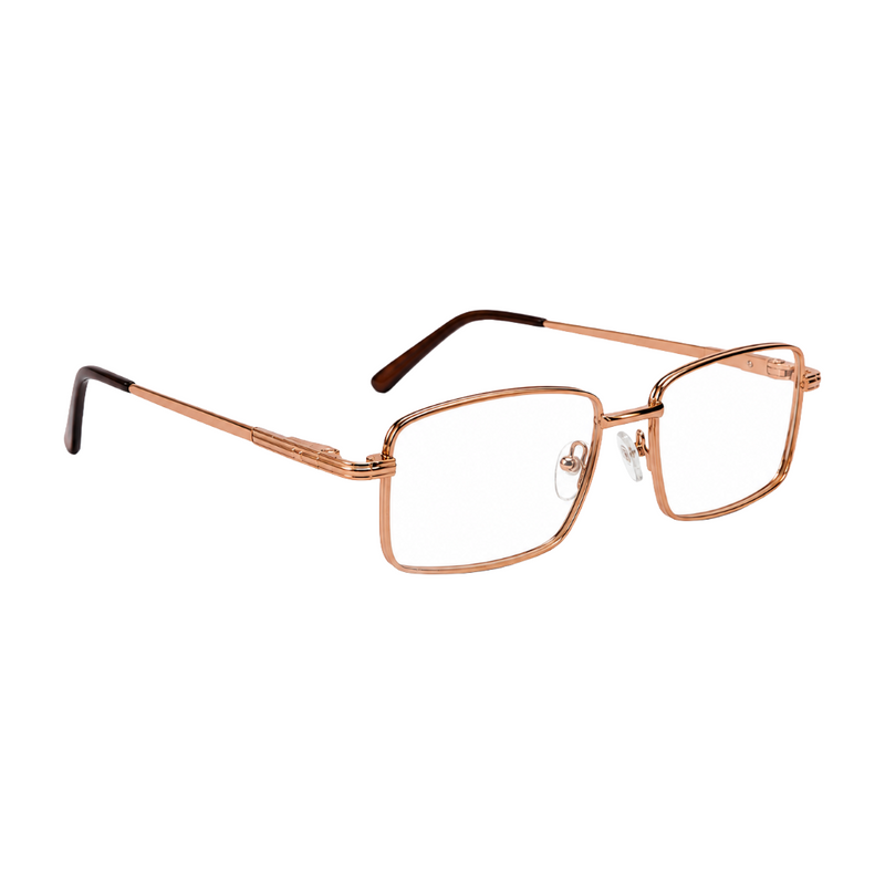 OS ACL Genre 8005 | Classic Rectangular Metal Prescription Eyeglasses-zoom-