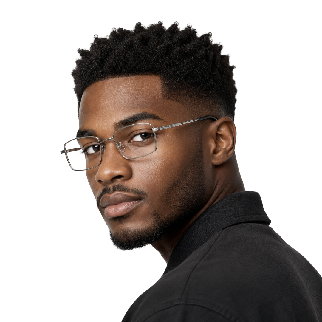 OS ACL Genre 8005 | Classic Rectangular Metal Prescription Eyeglasses-54