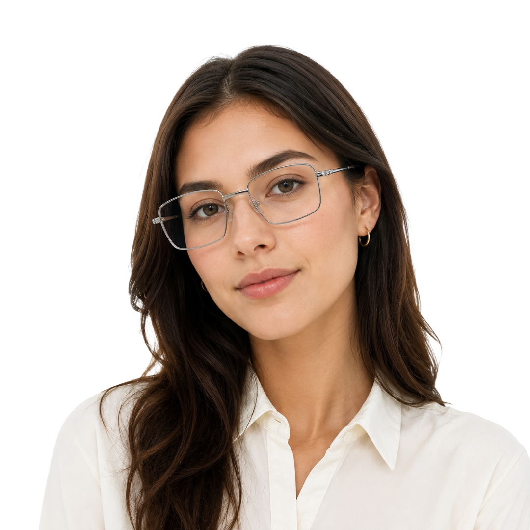 OS ACL Genre 8005 | Classic Rectangular Metal Prescription Eyeglasses-33