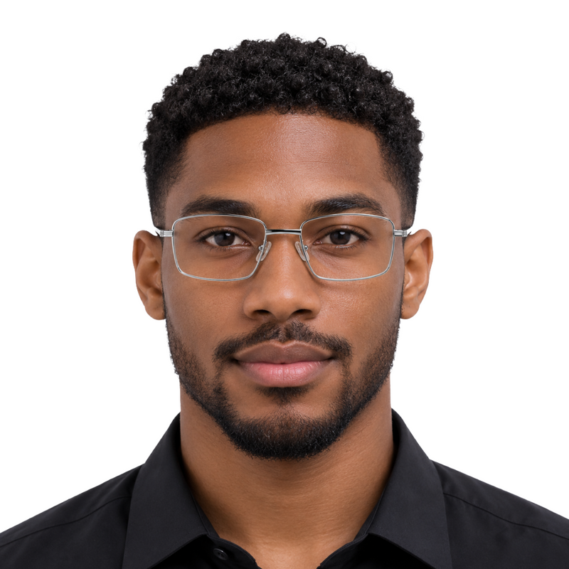OS ACL Genre 8005 | Classic Rectangular Metal Prescription Eyeglasses-zoom-