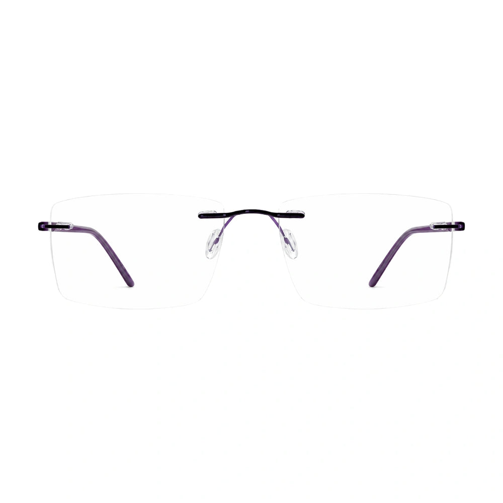 OS BD 56807 | Rimless Rectangular Eyeglasses | Bold Wide-Lens Frame