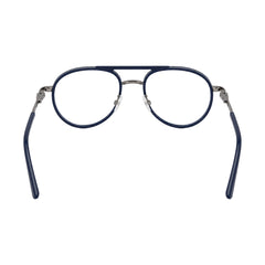 OS Brooklyn 81103 double bridge aviator prescription eyeglasses in blue, rear view