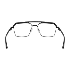 OS Brooklyn 81105 premium square prescription frame in glossy black, rear view