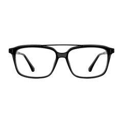 OS Brooklyn 81110 navigator rectangle prescription eyeglasses in black, front view