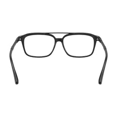 OS Brooklyn 81110 navigator rectangle prescription eyeglasses in black, rear view